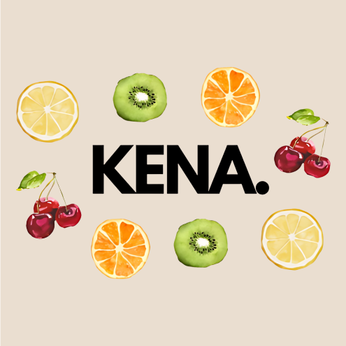 Fruit Pattern Logo Tote